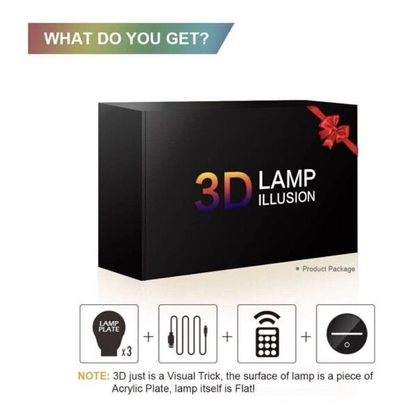 Ljoykid 3pcs 3D Unicorn Night Light 3 Patterns 7 Colors With Remote Control NIB - Picture 7 of 7